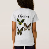 Tropische vlinders personaliseren t-shirt (Achterkant)