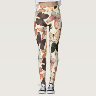 Tropische vlinders: Waterverf naadloos patroon. Leggings
