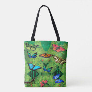 Tropische Vlindertuin Boodschappentas Tote Bag