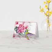 Tropische vogel aangepaste kaart (Gele Bloem)