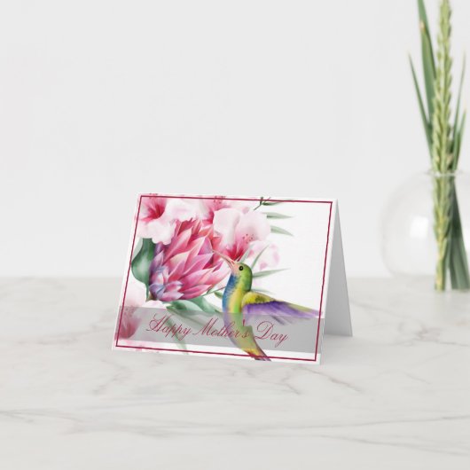 Tropische vogel aangepaste kaart (Voorkant)