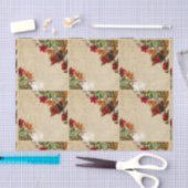  Tropische vogel en bloemen Tissuepapier (Craft)