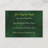 Tropische vogel en bloemen visitekaartje (Achterkant)