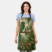 Tropische vogel in weelderig groen Oerwoud 2 Schort (Gedragen)