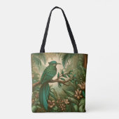 Tropische vogel in weelderig groen Oerwoud 2 Tote Bag (Achterkant)