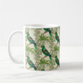Tropische Vogel  Kunst Print met Foliage Koffiemok (Links)