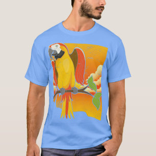 Tropische vogel Macaw Parrot voor vogelwateren1 T-shirt