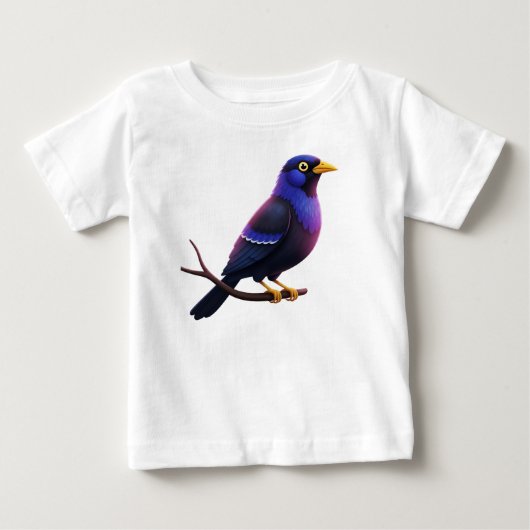 Tropische vogel op een tak (Voorkant)