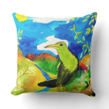 Tropische Vogel Outdoor Kussen