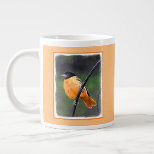 Tropische Vogel Schildering - Originele Vogel Kuns Grote Koffiekop