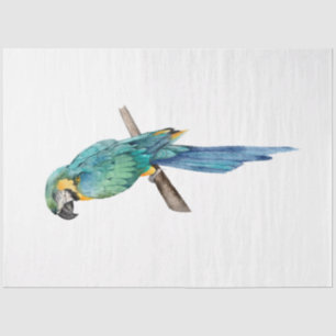 Tropische Vogel Serie : Blauwe Ara Tissuepapier