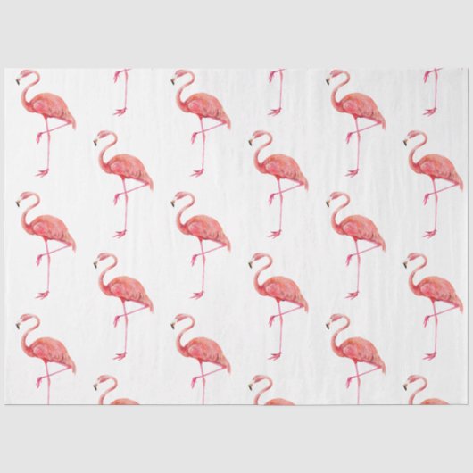 Tropische Vogel Serie : Flamingo Ontwerp 2 Tissuepapier (Voorkant)