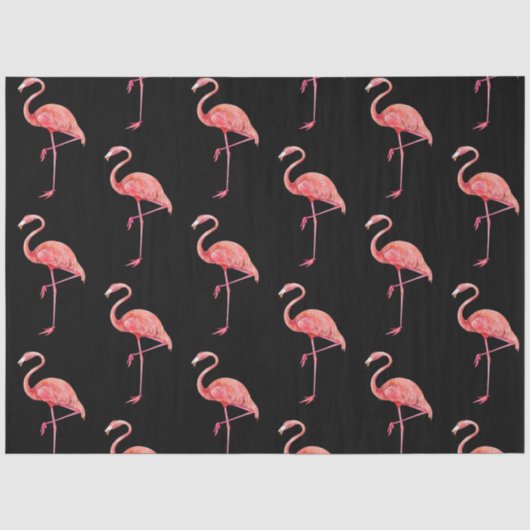 Tropische Vogel Serie : Flamingo Ontwerp 3 Tissuepapier (Voorkant)