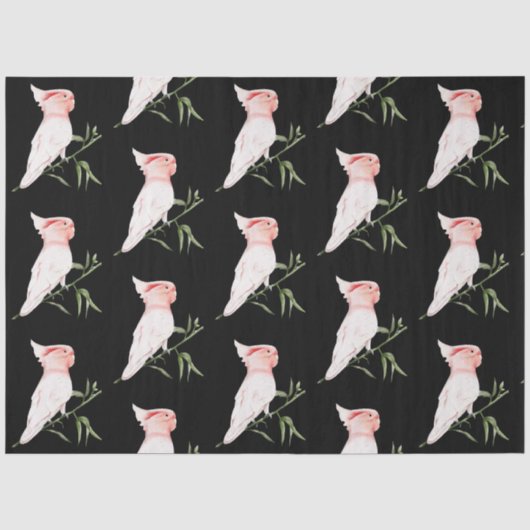 Tropische Vogel Serie : Major Mitchells Ontwerp 3 Tissuepapier (Voorkant)