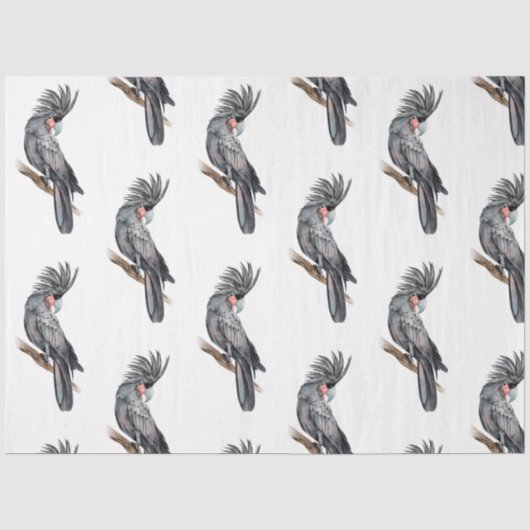 Tropische Vogel Serie : Palmparkiet Ontwerp 2 Tissuepapier (Voorkant)