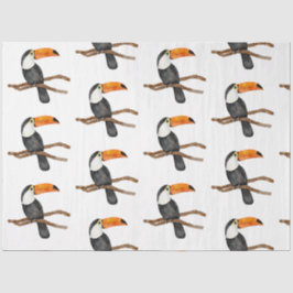 Tropische Vogel Serie : Toekan Ontwerp 2 Tissuepapier
