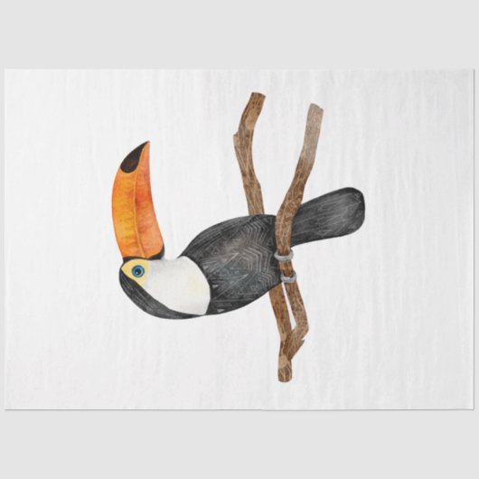 Tropische Vogel Serie : Toekan Tissuepapier (Voorkant)