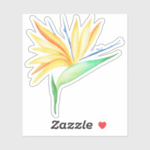 Tropische vogel van de paradijsvinylsticker