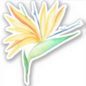 Tropische vogel van de paradijsvinylsticker sticker (Voorkant)