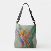 Tropische vogel van de Paradise Crossbody Canvas t Crossbody Tas (Voorkant)