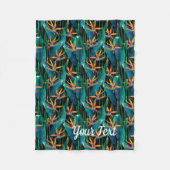 Tropische vogel van de Paradise Flowers Fleece Deken (Voorkant)