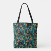 Tropische vogel van de Paradise Flowers Tote Bag (Achterkant)
