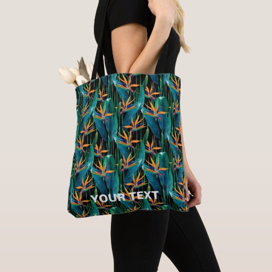 Tropische vogel van de Paradise Flowers Tote Bag (Dichtbij)