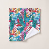 Tropische vogel van het paradijs bad handdoek (Wasdoekje)