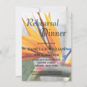 Tropische vogel van het paradijs bruiloft repetiti kaart (Voorkant)