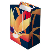 Tropische vogel van het paradijs Gift Bag M Medium Cadeauzakje (Achterkant Gekanteld)