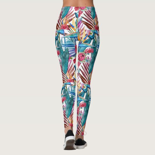 Tropische vogel van het paradijs leggings (Achterkant)