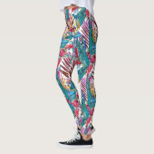 Tropische vogel van het paradijs leggings (Links)