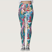 Tropische vogel van het paradijs leggings (Voorkant)