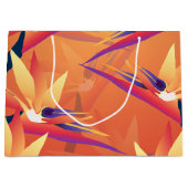 Tropische vogel van het Paradijs Sunset Luau Gift  Large Cadeautasje (Voorkant)