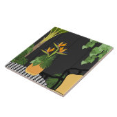 Tropische Vogel van het Paradijs Tafel Middelpunt Tegeltje (Zijkant)