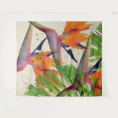 Tropische vogel van het paradijs wandkleed (Voorkant (horizontaal))