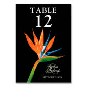 Tropische vogel van het paradijselijk huwelijk kaart (Achterkant)