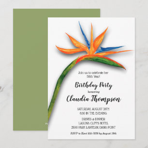 Tropische vogel van het Paradise Birthday Invitati