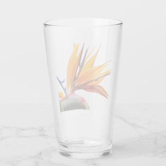 Tropische vogel van het Plant van het Paradijs Glas (Achterkant)