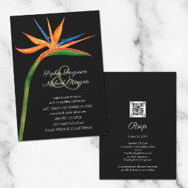 Tropische vogel van Paradise Wedding Invitations