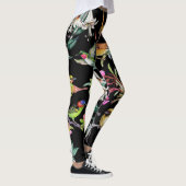 Tropische vogelbloemen: Waterverf Leggings (Rechts)