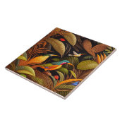 Tropische vogelkeramische Tegel Tegeltje (Zijkant)