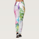 Tropische vogelkunst leggings (Achterkant)