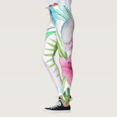 Tropische vogelkunst leggings (Links)