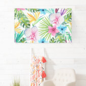 Tropische vogelkunst spandoek (Insitu)
