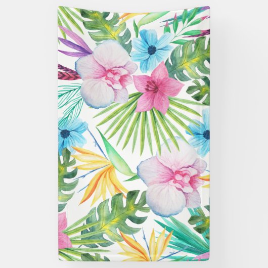 Tropische vogelkunst spandoek (Verticaal)