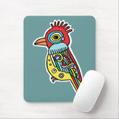 Tropische vogelmousepad muismat (Met muis)