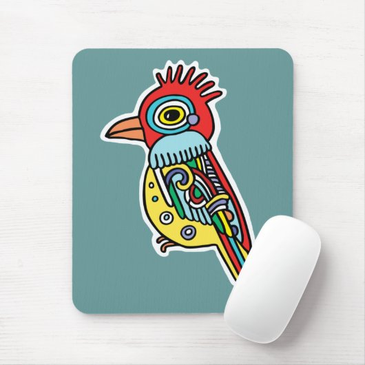Tropische vogelmousepad muismat (Met muis)