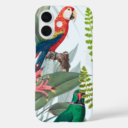 Tropische vogelparrots en olievlekken Case-Mate iPhone case (Achterkant)
