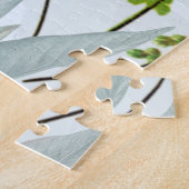 Tropische vogelparrots en olievlekken legpuzzel (Zijkant)